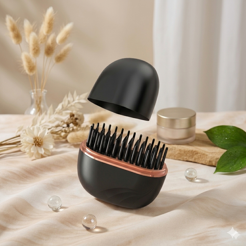 2-in-1 Portabler Glättkamm & Styling-Bürste