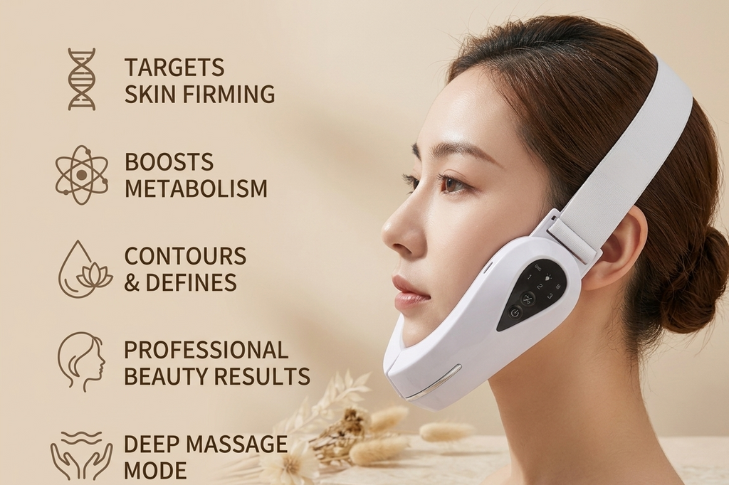 ELBO BEAUTY™ Advanced EMS V-Line Sculpting Mask – Professionelles Gesichtslifting & Kontur-Definition